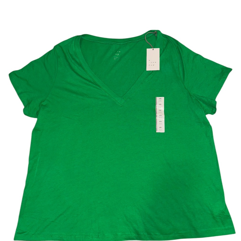 NWT Green V-Neck Women's Top